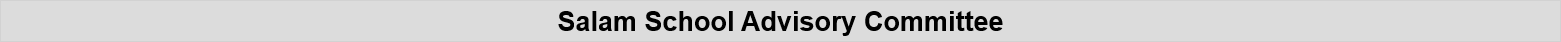 Salam School Advisory Committee
